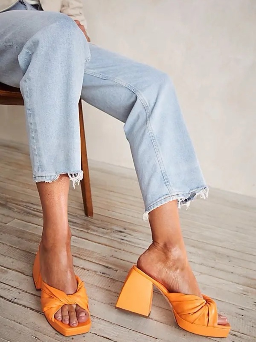 NIB Circus NY by Sam Edelman Marianna Chunky Platforms Creamsicle Sz 8 Y2K 90’S